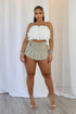 Xandy Belted Micro Mini Skirt